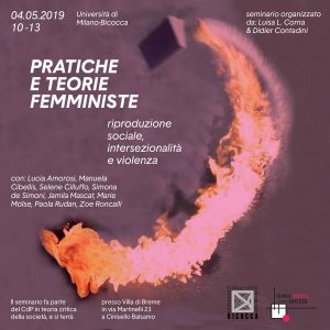 Locandina: Pratiche e Teorie Femministe 04.05.19